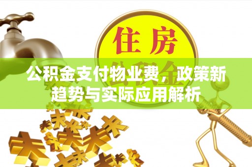 福兴公积金支付物业费，政策新趋势与实际应用解析