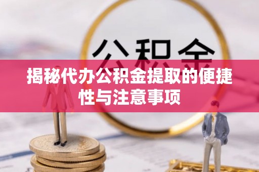 龙沙揭秘代办公积金提取的便捷性与注意事项