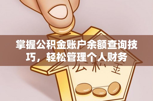 大厂掌握公积金账户余额查询技巧，轻松管理个人财务