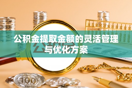 武江公积金提取金额的灵活管理与优化方案