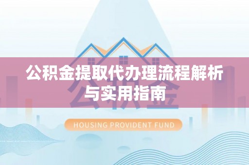 南部公积金提取代办理流程解析与实用指南
